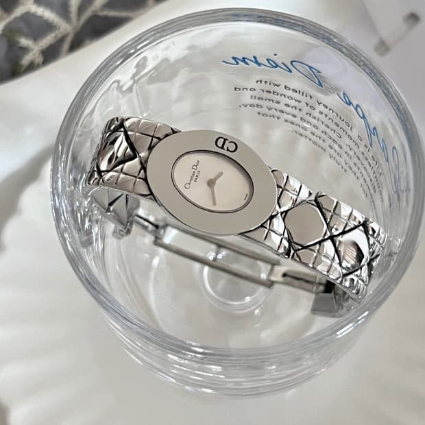 디올 까나쥬 패턴 브레이슬릿 시계 / 정품감정. 케어