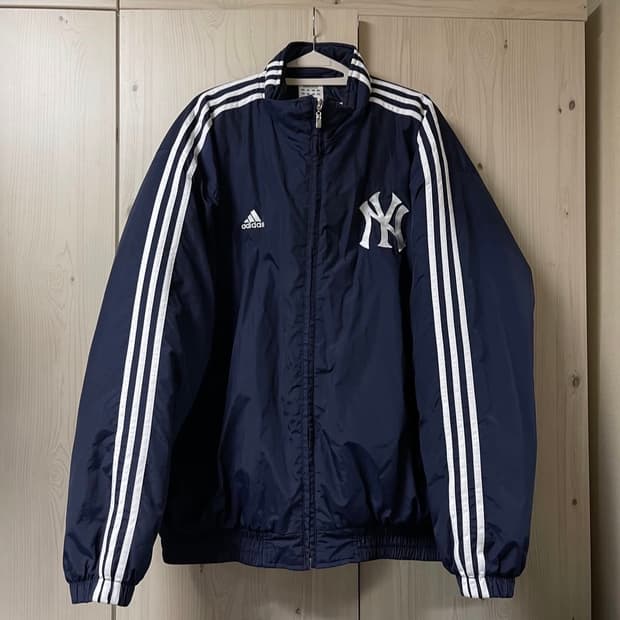 (XL) 00s 아디다스 뉴욕 양키스 양키즈 누빔 점퍼 패딩 자켓