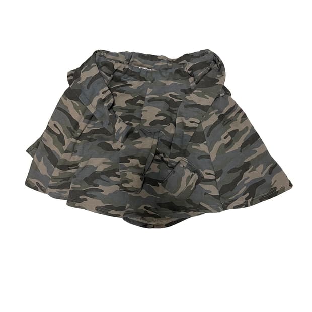 y2k camo training skirt pants