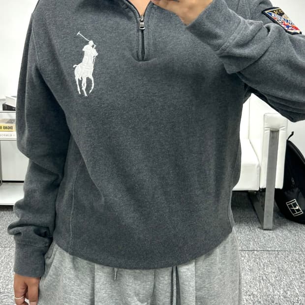 폴로 랄프로렌 빅포니 하프집업 M