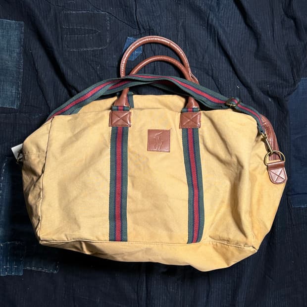 폴로 랄프로렌 캔버스 위캔더 보스턴백