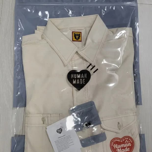 휴먼메이드 샴브레이 워크셔츠 L