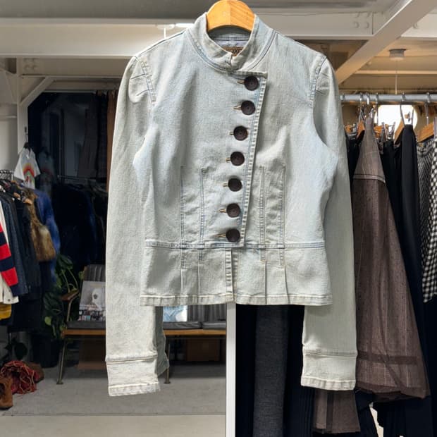 빈티지 데님 나폴레옹 자켓