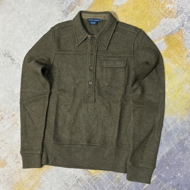 폴로랄프로렌 울 혼방 폴로 니트 s