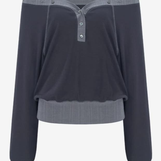 Ari Button Long Sleeve Top