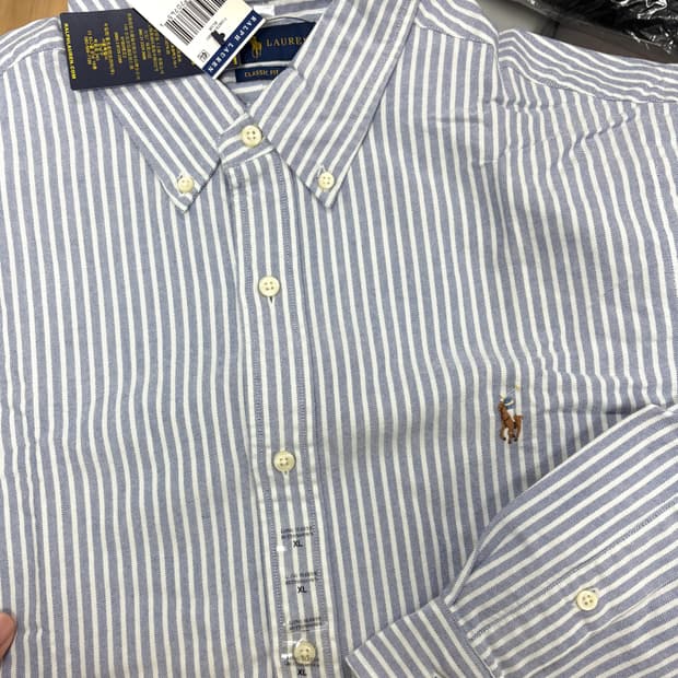 폴로 랄프로렌 스트라이프 셔츠 XL 새제품 / 폴로 셔츠 XL