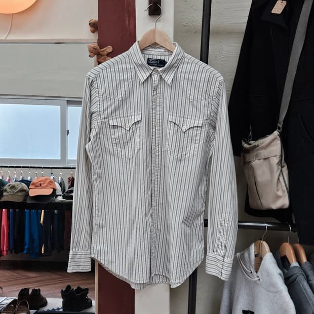 폴로 스트라이프 웨스턴 셔츠