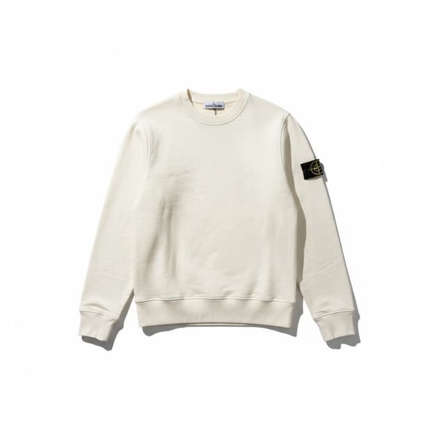 스톤아일랜드 정품 아이보리 맨투맨 S