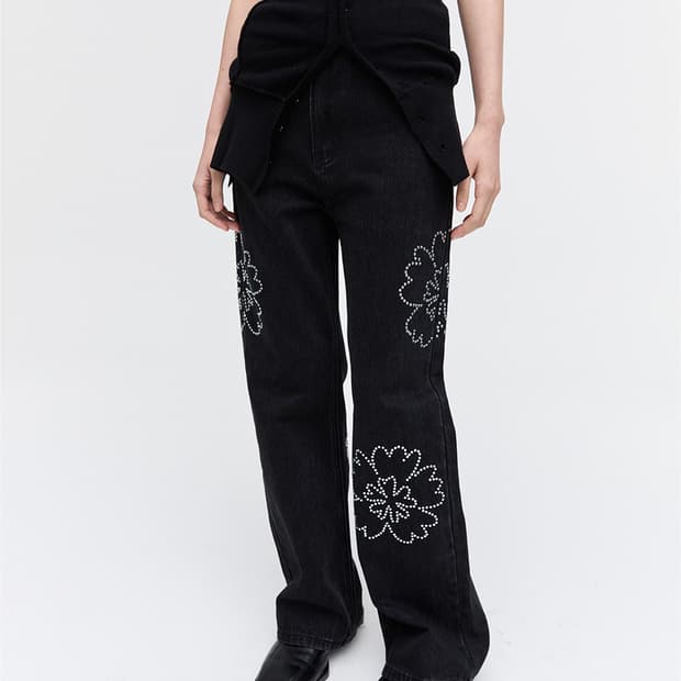 plzproject 플리즈프로젝트 플라워 데님