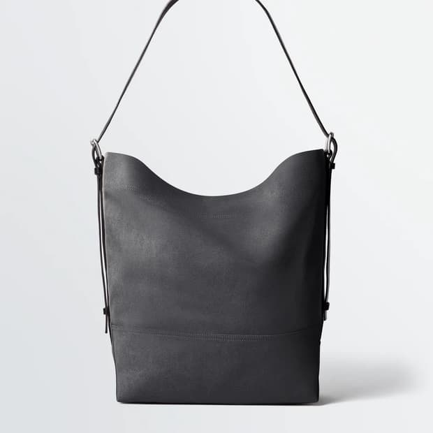 르메르 벨티드 토트 코튼캔버스 애쉬블랙