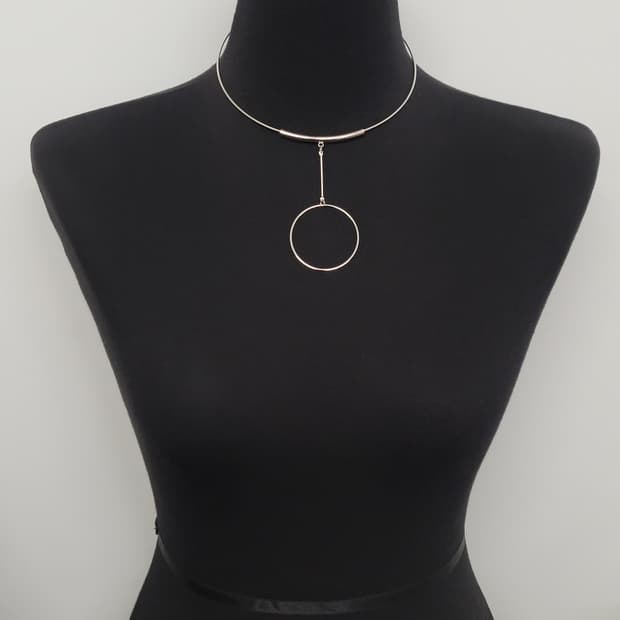 metal bangle necklace