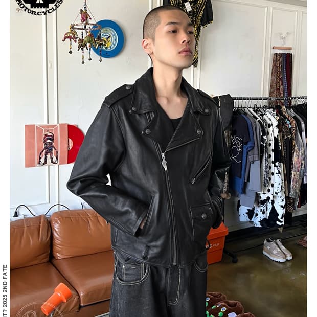 90s Harley Davidson Cowhide Rider Jacket