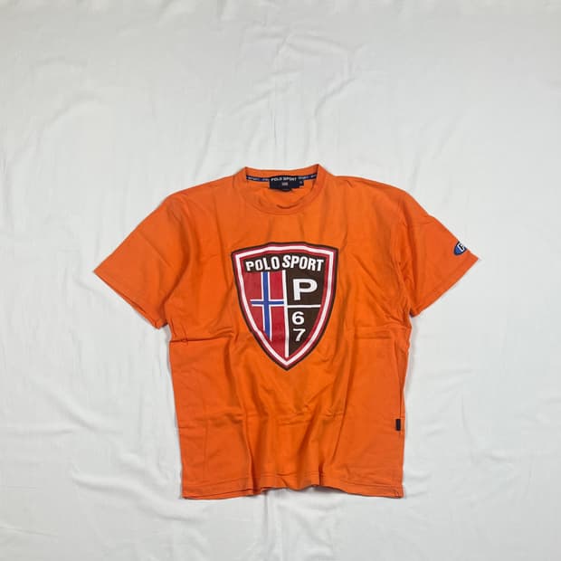 90‘s 폴로스포츠 polo sport 쉴드 빅로고 반팔티