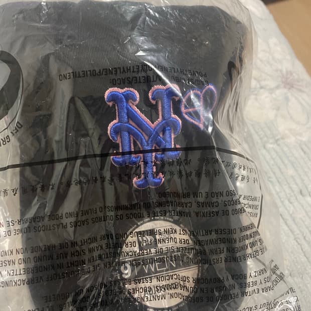 미첼앤네스 & 블랙핑크 한정판 뉴욕 메츠 스냅백