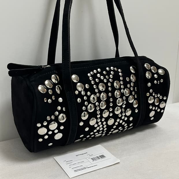 기마구아스 Sofia 스터드 백/블랙 스웨이드