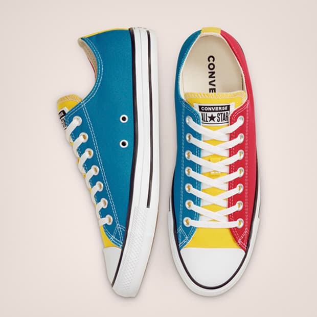 컨버스 척테일러 올스타 컬러블록 로우 (레드/블루/옐로우)