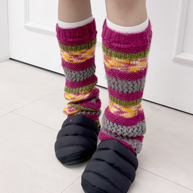 kodada mix match vintage leg warmer