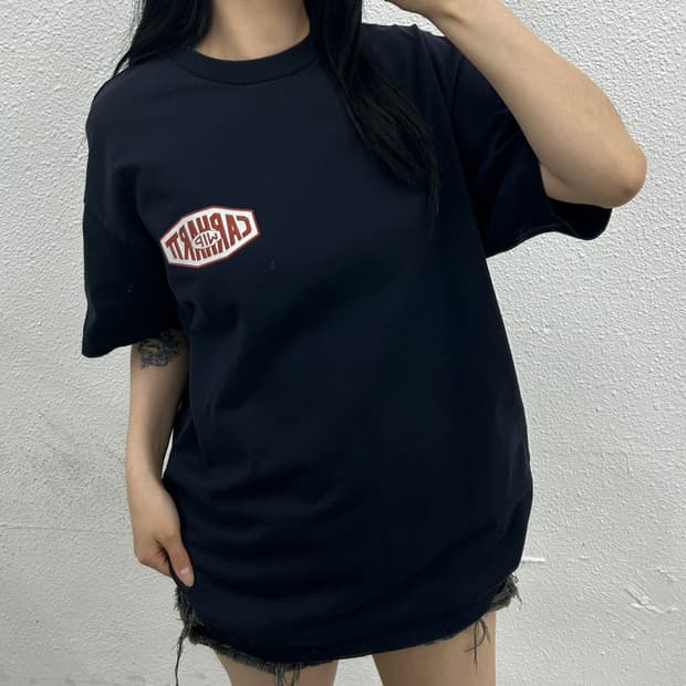 칼하트 백프린팅 1989 네이비 반팔 L
