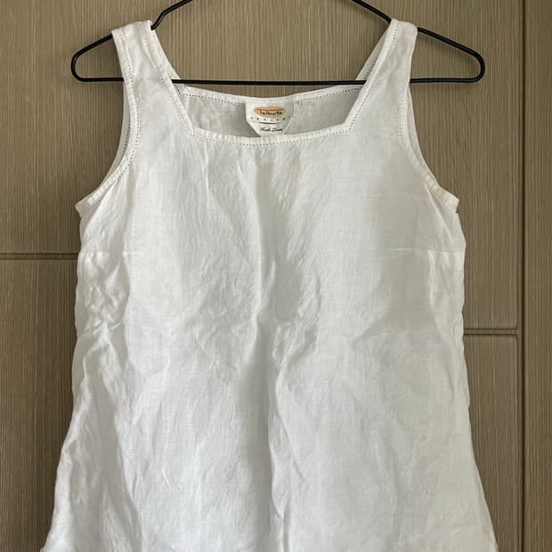 Talbots 모리걸 러블리 페어리 린넨 나시