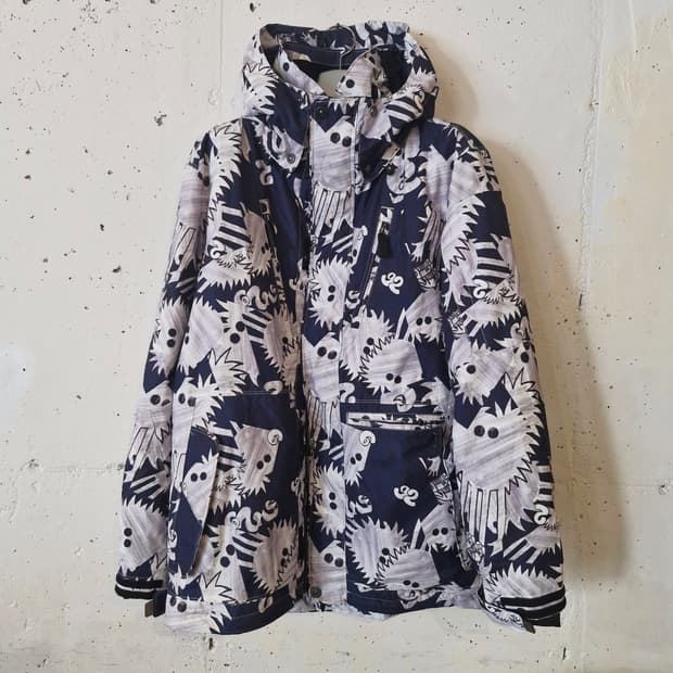 푸부 FUBU 패턴 후드 바람막이 자켓 M~