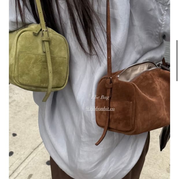 리본빛 엘리백 브라운