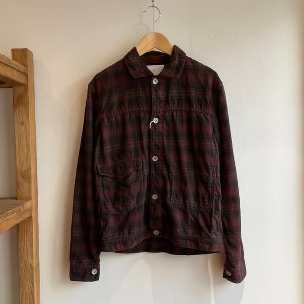 스틸바이핸드 코튼 체크 자켓