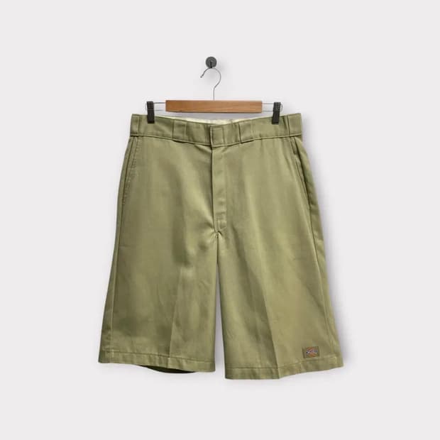 디키즈 DICKIES 루즈핏 베이지 워크 반바지 -32인치
