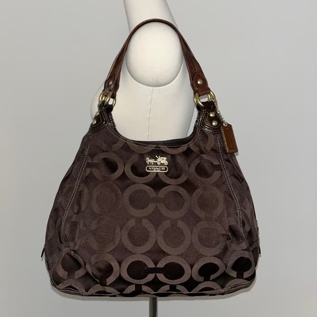 📦90ss Coach Brown shoulder bag