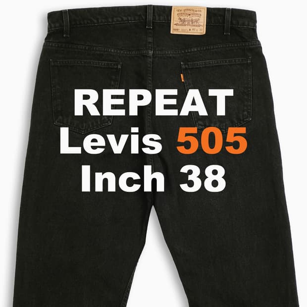리바이스 505 오렌지탭 흑청 블랙진 90s USA  OR5054040