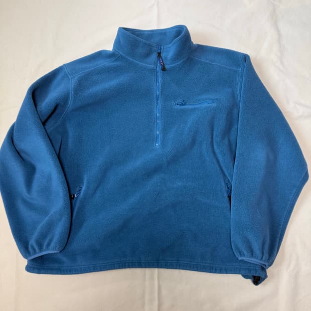 엘엘빈 헤비 플리스 풀오버 블루 90s