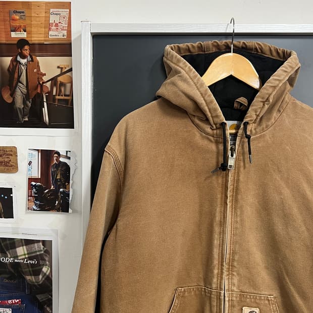 Carhartt  칼하트 J130 브라운 덕 액티브 워크 자켓