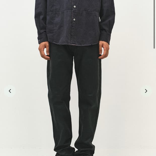 서피스에디션 레더바지 black