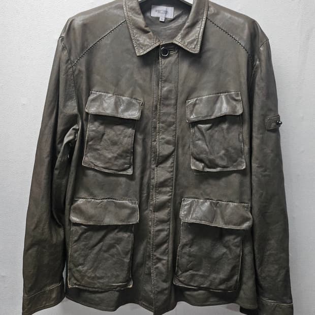 시리즈 포인트 포켓 양가죽 셔츠형 점퍼 SAUDS22201 (KHX, 카