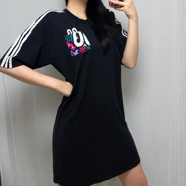아디다스 오리지널 트레포일 포켓 원피스