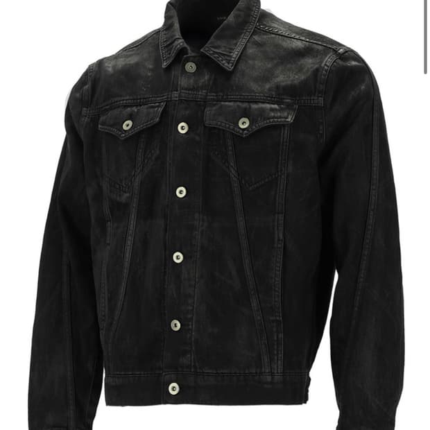 보더 왁스드 데님 자켓