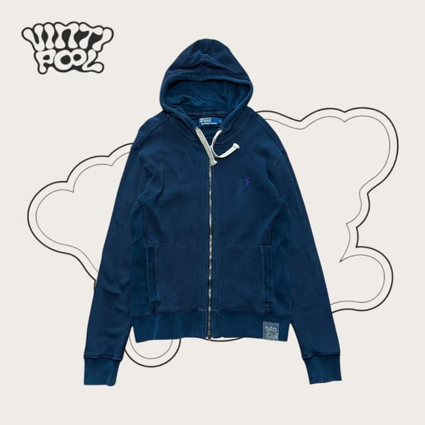 폴로랄프로렌 써멀 와플 투웨이 후드집업