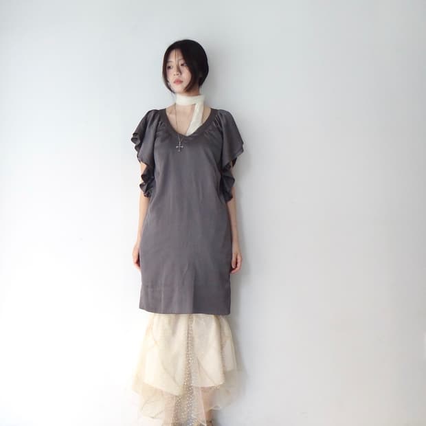 Butterfly feminine ops & top