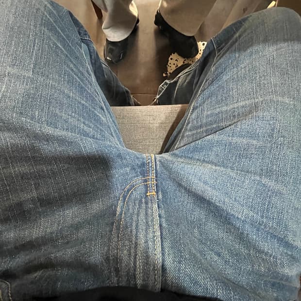 리바이스 503 워싱 데님 팬츠