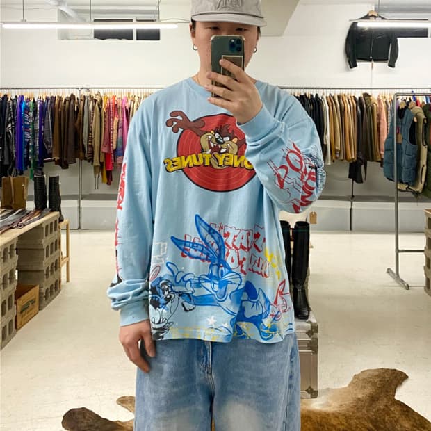 미국 빈티지 루니툰즈 티셔츠