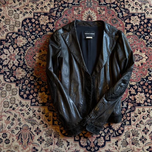 엠포리오 아르마니 레더 자켓 44~55