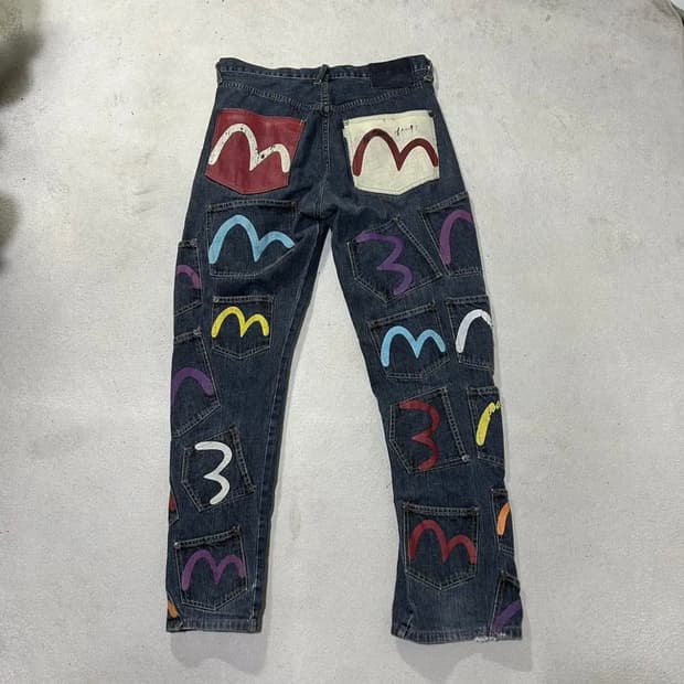 (34) 에비수 멀티포켓 데님팬츠