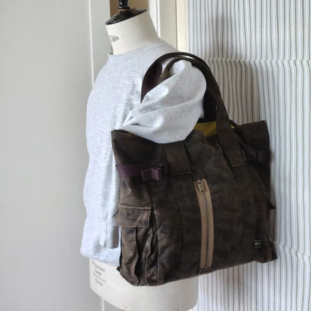 요시다 포터 Porter 타이거 카모 패펀 토트백, 숄더백