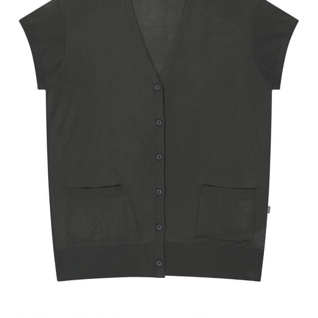 (구합니다) 코이세이오038 하프 슬리브 가디건 차콜