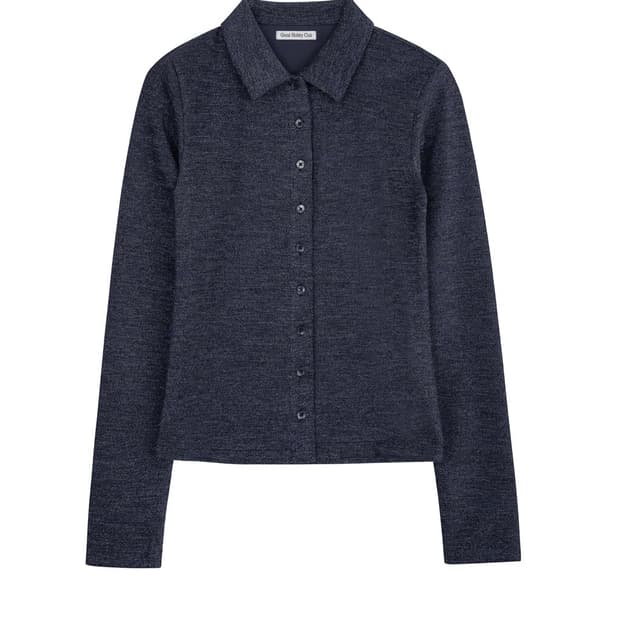 GLITTER SHIRT DEEP NAVY