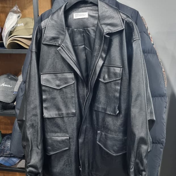 ((파르티멘토)) 인조 가죽 자켓 M 상태매우좋음