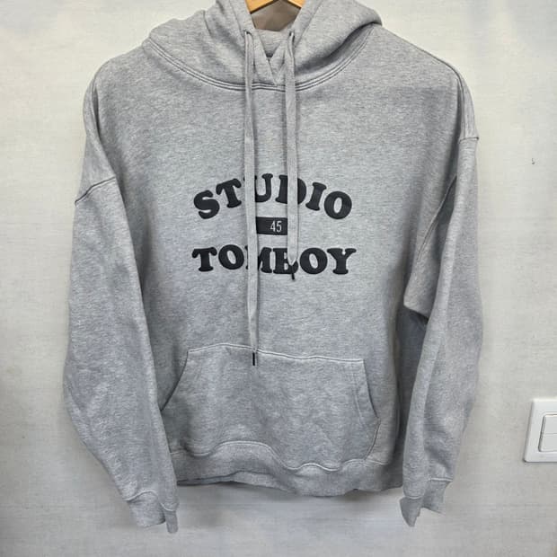 스튜디오 톰보이 기모 오버핏 후드티 프리 