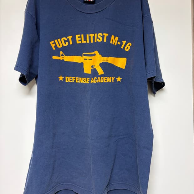 [L] 빈티지 90s 퍽트 fuct elitist m-16 티셔츠