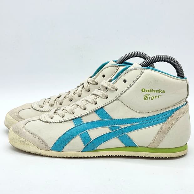  오니츠카 타이거 우먼스 멕시코 미드 러너 흰/파 (230) 