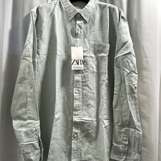 자라/ 버튼다운 린넨 셔츠/ XL