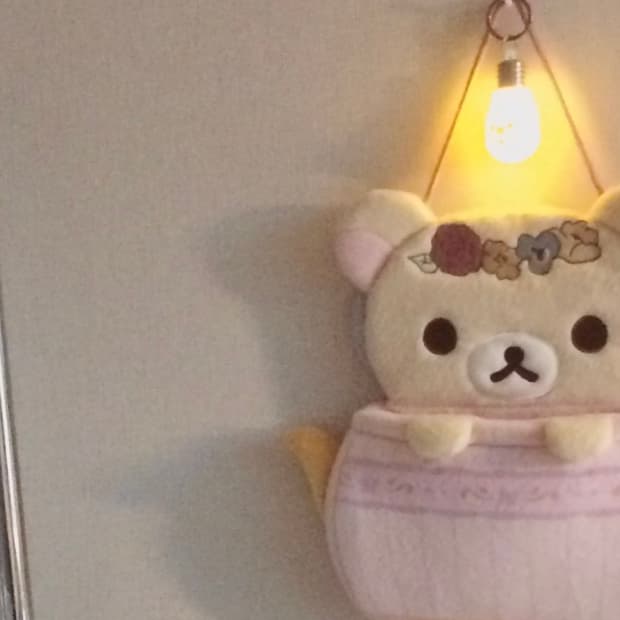 리락쿠마 고전 굿즈 월포켓 벽걸이 수납함 정품